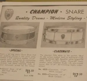 Vintage Champion Snare Drum