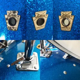 FOR SALE: Vintage 1965 Ludwig Super Classic 13/16/22 Drum Set in Blue Sparkle