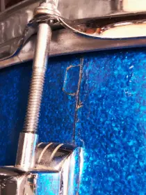 FOR SALE: Vintage 1965 Ludwig Super Classic 13/16/22 Drum Set in Blue Sparkle