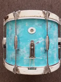 30's Slingerland Marching Snare before and After