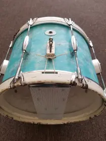 30's Slingerland Marching Snare before and After