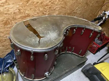 Deri comma drum for Stockhausen, and the Warp drum