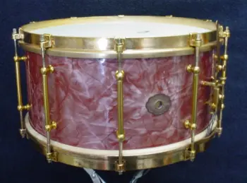 [B]*1929 SLINGERLAND 6.5 x 14 ROSE PEARL/ARTGOLD TONE FLANGE ARTIST MODEL  [/B]
