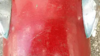 Mysterious 6&quot; red sparkle concert tom (German?)