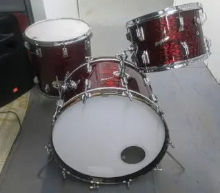 Rogers Red Onyx Drums
