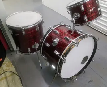 Rogers Red Onyx Drums