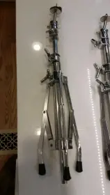 Early 70s Rogers Swan leg cymbal stands in very good shape.