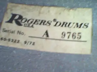 Vintage Ohio Era Rogers drum set