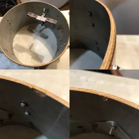 FOR SALE: Vintage 1960s Gretsch Round Badge 13/16/22 Drum Set in Champagne Sparkle