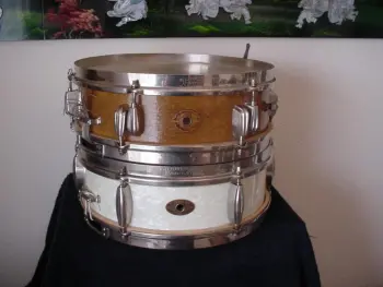 TWO RARE 1940s-50s SLINGERLAND 4x13 &quot;BE BOP&quot; RADIO KINGS