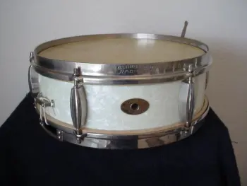 TWO RARE 1940s-50s SLINGERLAND 4x13 &quot;BE BOP&quot; RADIO KINGS