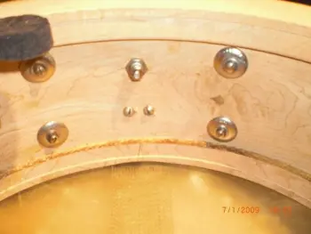 Vintage (1950s) Slingerland Radio King Bass and Snare drum
