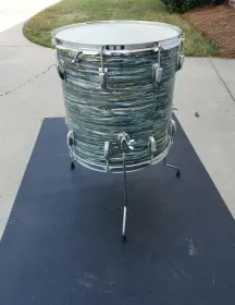 Vintage 1966 Blue Oyster Pearl 16&quot; Floor Tom