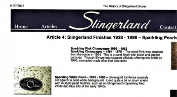 Red-White-Blue Late 60s Slingerland set 12-14-20