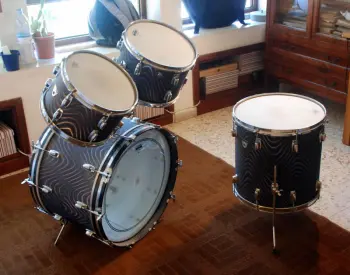 Psychedelic Blue Ludwig Set