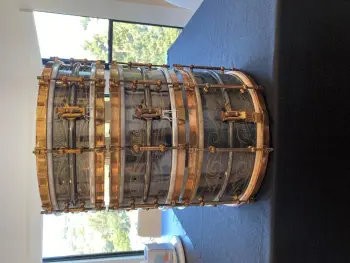 1920-25 6.5x14 8 LUG LUDWIG &amp; LUDWIG DeLUXE FANCY SCROLL STANDARD MODEL