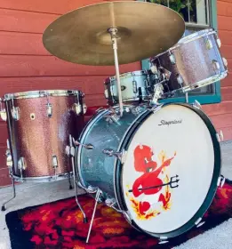 WANTED: Vintage 50s/60's Bass drum in Pink/Aqua/Purple/Starlight Sparkle