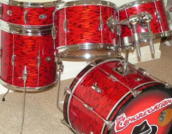 My &quot;new&quot; Slingerland red tiger pearl set