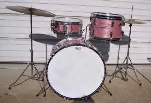 Rogers Pink Ripple Pearl wrap