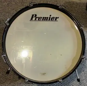 Custom MIJ Bass Drum Head Logos