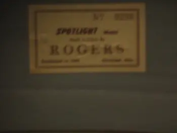 Wine Red Ripple Rogers &quot;Spotlight&quot;