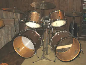 Late 60's Ludwig Champagne Sparkle Set