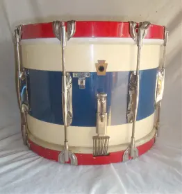 Wfl Early 40's &quot;squadron&quot; Marching Snare Drum W/ Zephyr Lugs