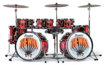 Shocked - mod orange inlay hoop $200+