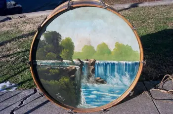 Looking for 1920s examples, painted Bass Drum Heads