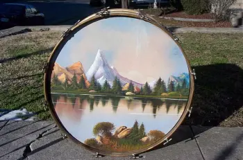 Looking for 1920s examples, painted Bass Drum Heads