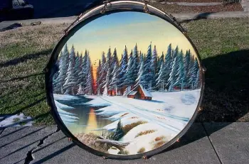 Looking for 1920s examples, painted Bass Drum Heads