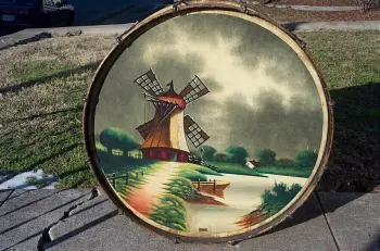 Looking for 1920s examples, painted Bass Drum Heads