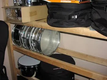 Storing drums...
