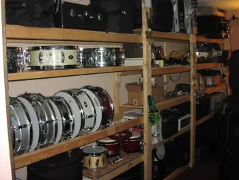 Storing drums...