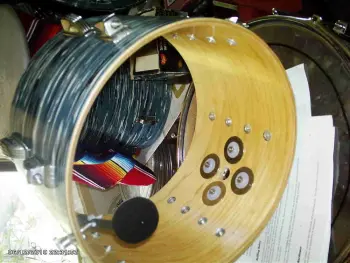 Vintage Ludwig gold sparkle Bass drum project