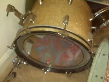 Ludwig 1966 Classic Downbeat Burgundy set +++