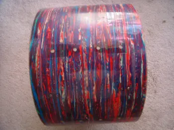 1968 Ludwig Psychedelic Red 13 Inch Shell For Trade