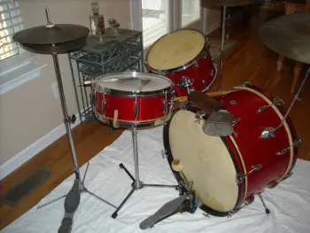 Vintage 1952 Gretsch Drums and 20&quot; K Zildjian ride for sale