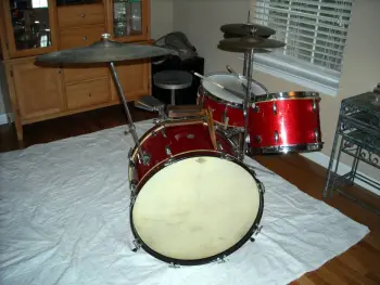 Vintage 1952 Gretsch Drums and 20&quot; K Zildjian ride for sale