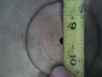 Antique Chinese lion cymbal, tiny hole