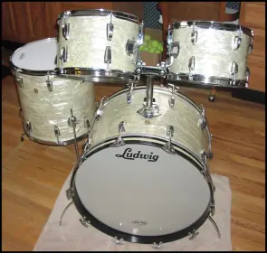Seems to me that this 1969 Ludwig set went cheap