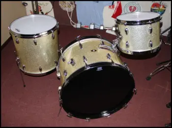 1961 Slingerland 13/16/22 Silver Sparkle For Sale