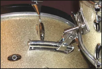 1961 Slingerland 13/16/22 Silver Sparkle For Sale