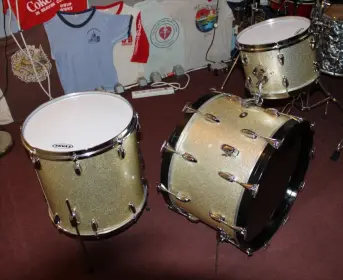 1961 Slingerland 13/16/22 Silver Sparkle For Sale