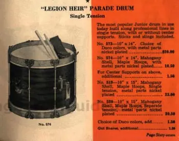 Slingerland Parade Drum Legion Heir?
