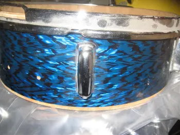 Astro blue onyx snare drum