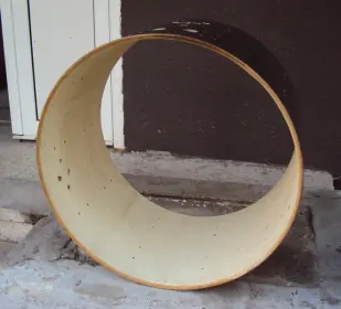 Pearl wood-fiberglass 22x14&quot; shell