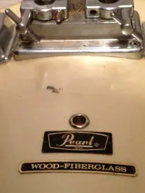 70s Pearl Fiberglass over Wood drum set