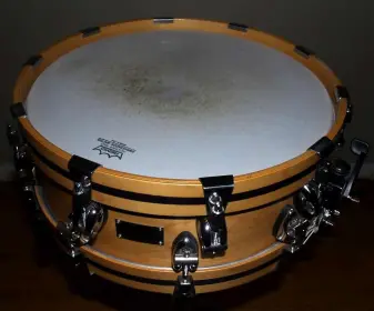 ayotte custom wood hoop snare, trade for snares, kits and cymbals, what do u have?