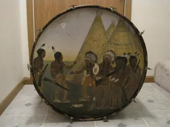 Looking for 1920s examples, painted Bass Drum Heads